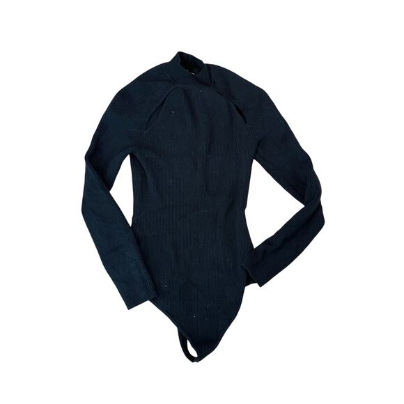 Abercrombie & Fitch Tops - (L) $75 Abercrombie &‎ Fitch Cut Out Ribbed Bodysuit